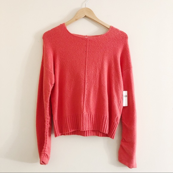 NWT Anthropologie Pink Zurich Hooded Sweater - Picture 3 of 8